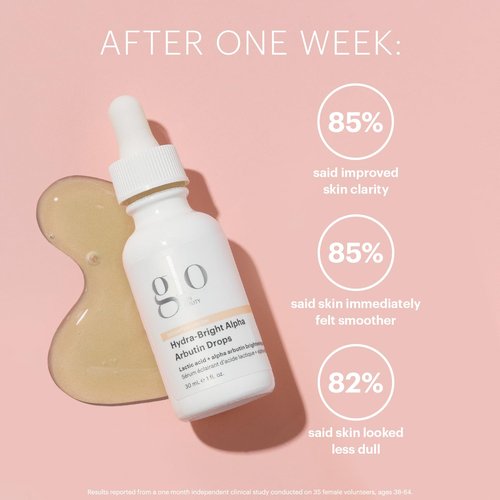 Glo Skin Beauty Hydra-Bright Alpha Arbutin Drops - Smoothing Brightening Serum for Radiant Skin