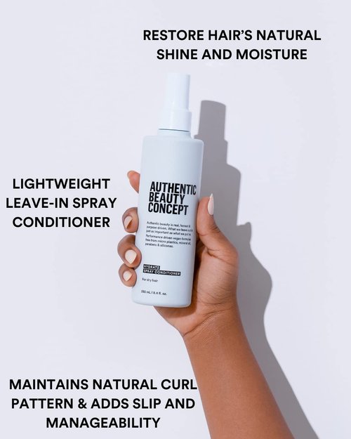 Authentic Beauty Concept Hydrate Spray Conditioner - Lightweight Leave-In Moisturizer for Normal to Dry Hair | Vegan & Cruelty-Free | 8.4 fl. oz.