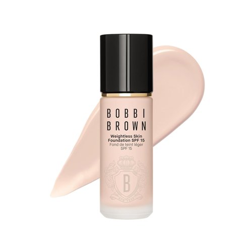 Bobbi Brown Weightless Skin Foundation SPF 15 - Oil-Control & 24-Hour Hydration | Medium Coverage, Natural Matte Finish, 1 Fl Oz