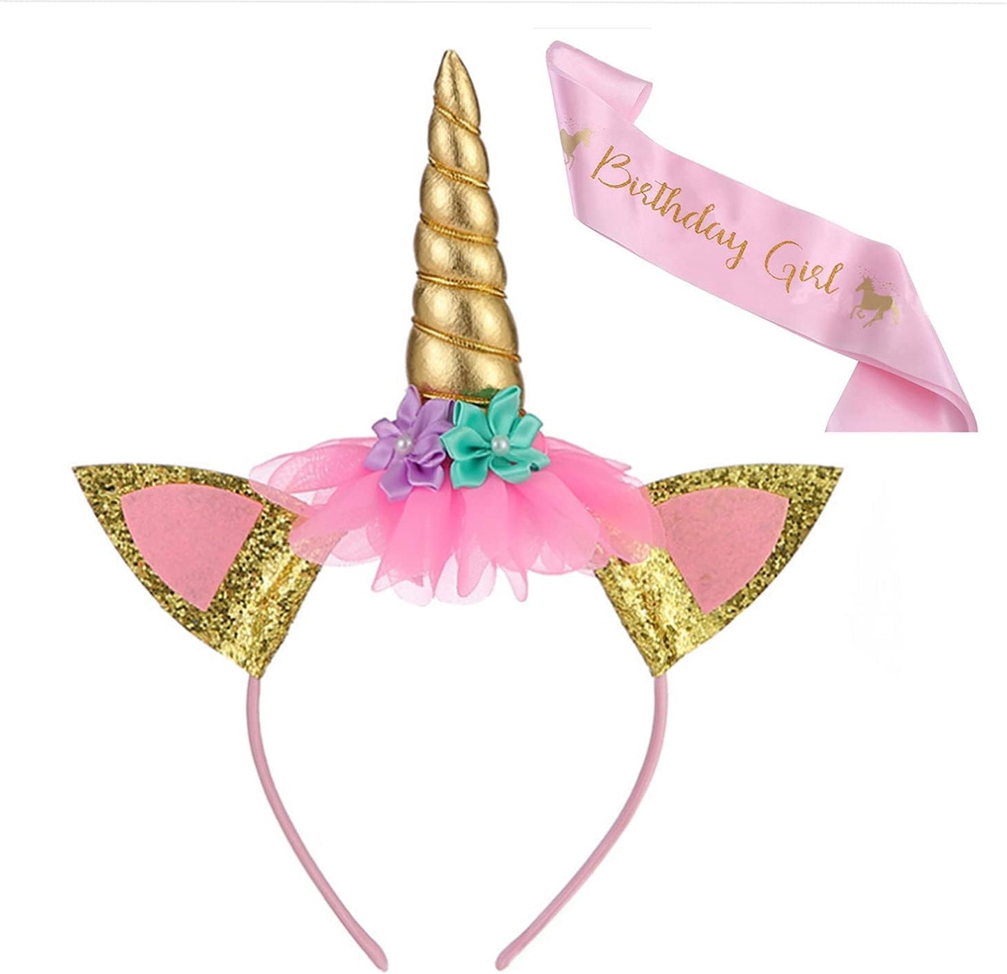 Unicorn Dress for Girls Unicorn Costume Pageant Princess Dress Party Birthday Christmas Long Gown with Accessories