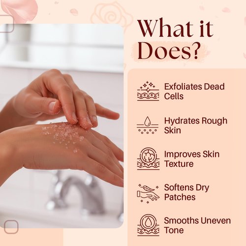 MYSTÉRE BEAUTÉ Himalayan Salt Body Scrub - Exfoliating Collagen & Rose Oil Formula (12 oz) | Deep Cleansing & Moisturizing Skin Care Gift