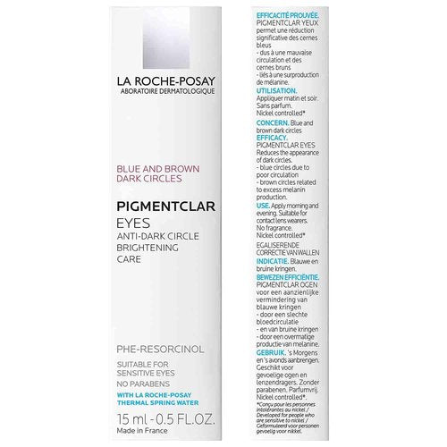 La Roche-Posay Pigmentclar Eye Cream - Brightening Formula with Caffeine for Dark Circles