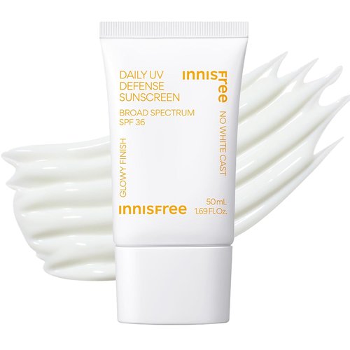 Innisfree Daily UV Defense SPF 36 | Lightweight Korean Face Sunscreen - Invisible Finish, No White Cast