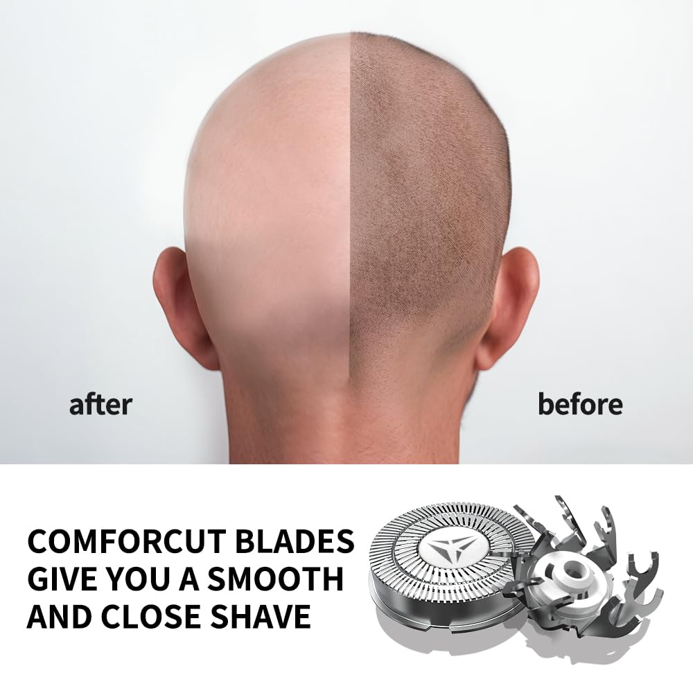 Skull Shaver Replacement Blades - Pitbull Pro Blade Set for Gold/Silver/Platinum Shavers (12 Blades)