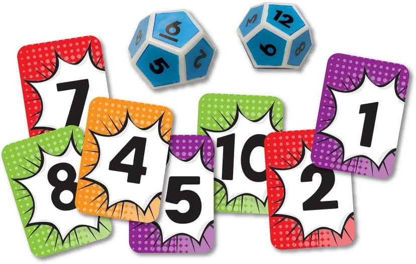 University Games | Scholastic Math Match Travel Dice Game - Fun Math Reinforcement for Kids Ages 5+