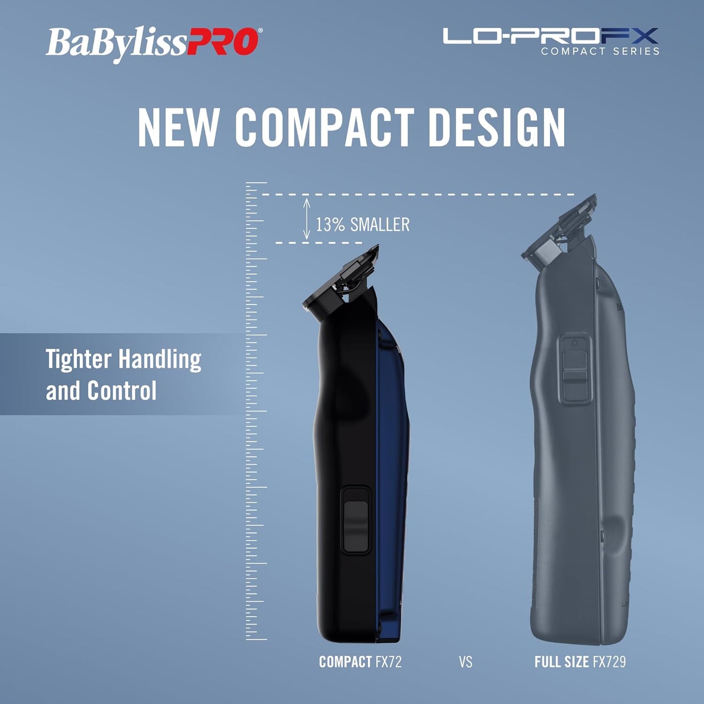 BaBylissPRO Hair Trimmer - High-Performance Compact LO-PROFX for Precision Grooming