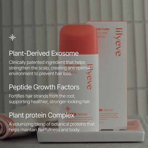 Lilyeve GrowTurn 3D Volume Shampoo - Built-In Brush for Thinning Hair & Fuller Volume | 6.76 Fl Oz