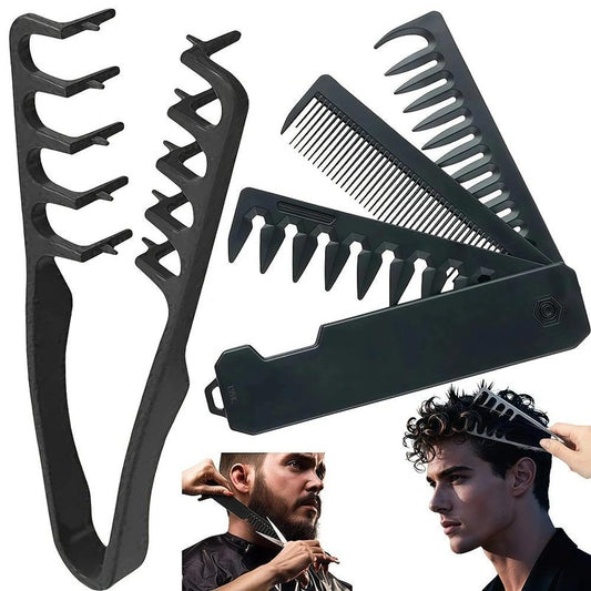 Texturizing Comb for Men & Women - Volumizing & Detangling Comb for All Hair Types, Thick, Curly & Straight Hairs, Works on Wet/Dry Hair, Travel-Friendly Hairs Styling Tool for Fluffy Texture & Waves