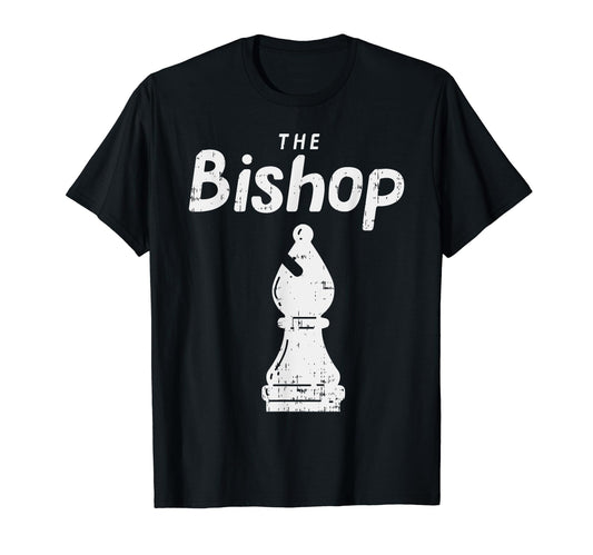 Chess Piece The Bishop Shirt Halloween Matching Costume T-Shirt