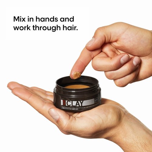 L'Oréal Professionnel Paris Styling Clay For Men - Strong Hold & Matte Finish | All Hair Types