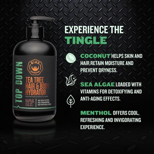 GIBS Hair and Body Hydrator - Nourishing Moisturizer for All Skin Types | 8 oz