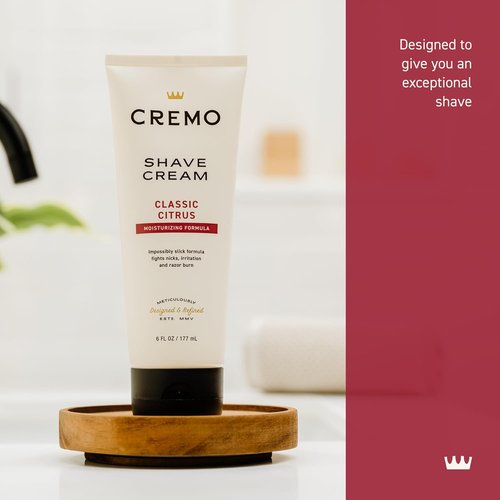 Cremo Shaving Cream - Ultra-Slick Formula for Men | Fights Nicks & Razor Burn - 6 Fl Oz (2 Pack)