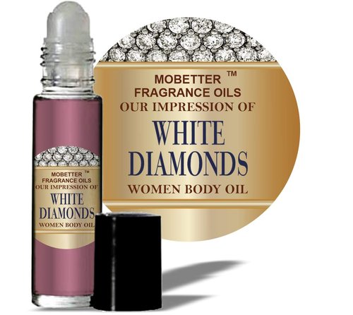 MOBETTER Fragrance Oils - White Diamonds Body Oil for Women | Long-Lasting Scent & Hydration