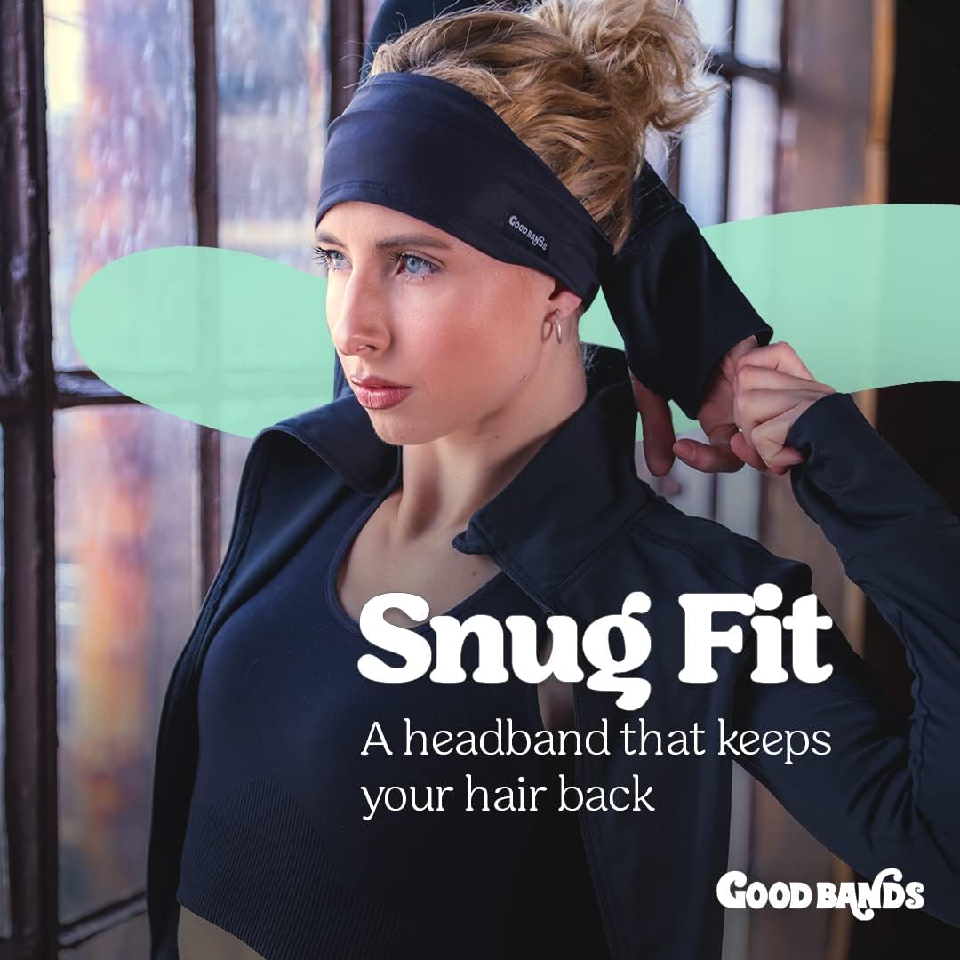 Skiennix Sweatband for Men & Women - Non-Slip Moisture-Wicking Headband for Sports & Gym