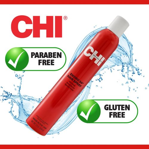 CHI Enviro 54 Hairspray - Firm Hold Lightweight Spray for Secure Hairstyles | 12 Oz, Sulfate-Free