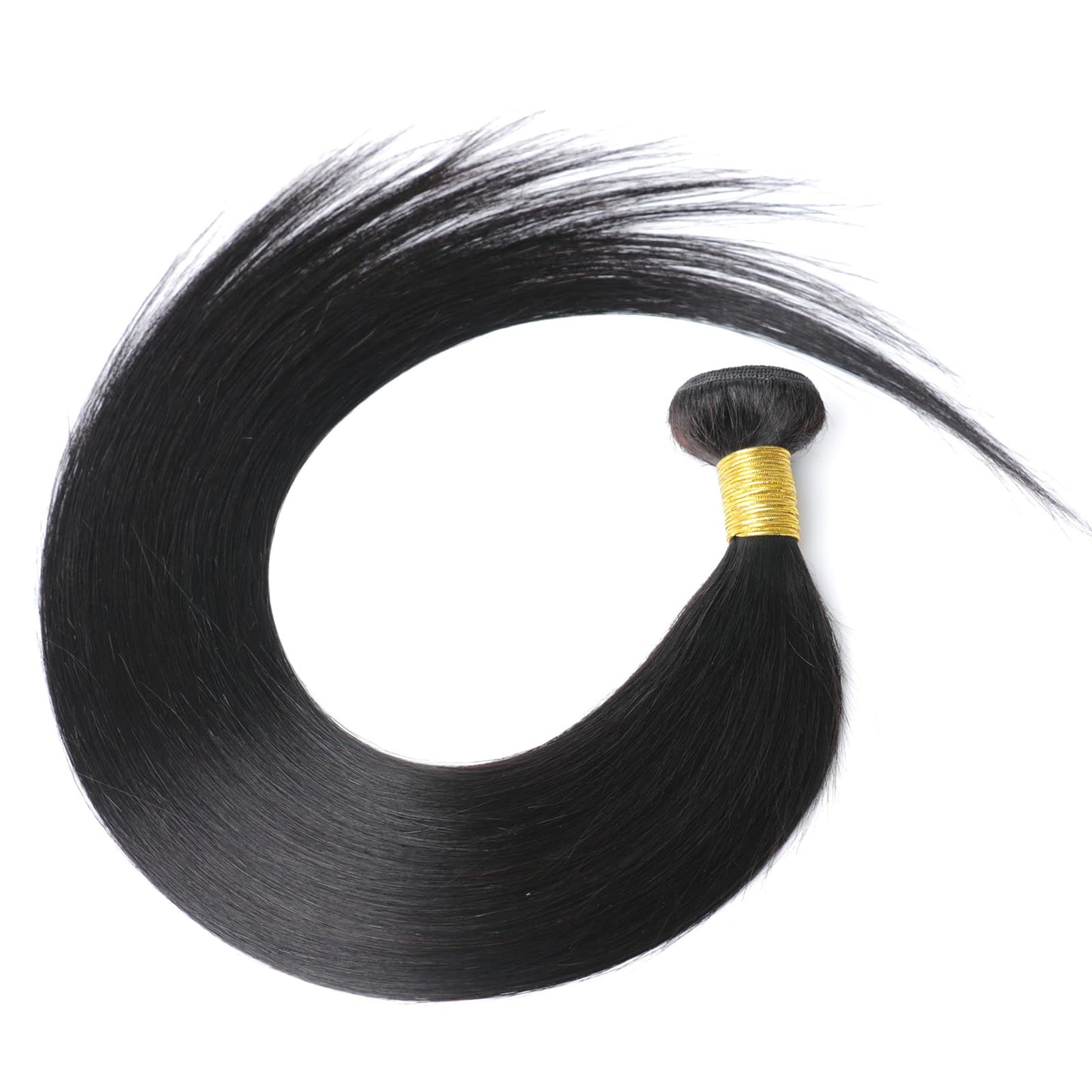 Straight Human Hair Bundles 3 Bundles 24 26 28 Inch 100% Unprocessed Brazilian Virgin Straight Weave Bundles Extensions For Women Natural Color