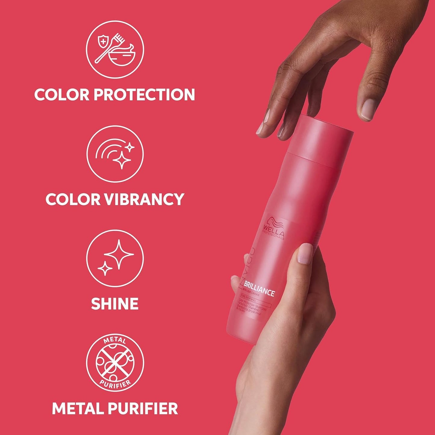 Wella Professionals Invigo Brilliance Shampoo & Conditioner - Color Protection for Fine/Normal Hair | EIMI Sugar Lift Spray for Volume & Natural Lift