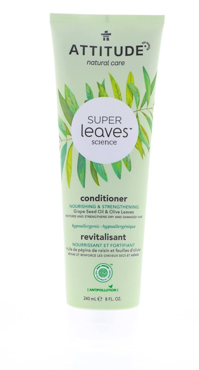 Attitude Natural Conditioner - Nourishing & Strengthening with Grape Seed Oil | 8 oz (240 ml)
