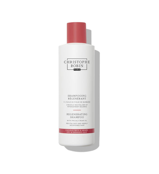 Christophe Robin Regenerating Shampoo - Nourishing Prickly Pear Oil for Dry, Damaged Hair