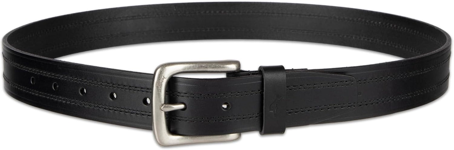 Tommy Bahama Men's Casual Leather Belt - Versatile Style for Jeans, Shorts & Chinos
