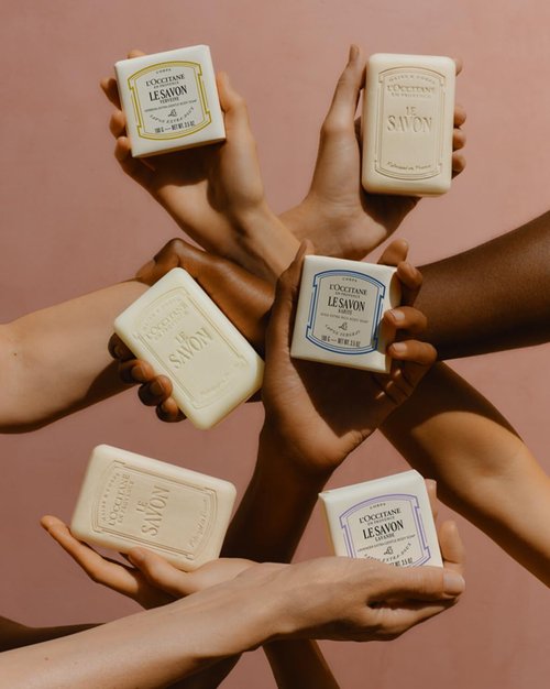 L'OCCITANE Shea Butter Hand & Body Soap Bar - Moisturizing, Extra-Gentle Formula, Vegan, 8.8 oz