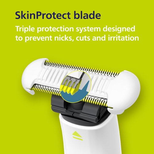 Philips Norelco OneBlade Intimate Body Groomer - SkinProtect Replacement Blades 2-Pack | QP1924/70 & QP229/80