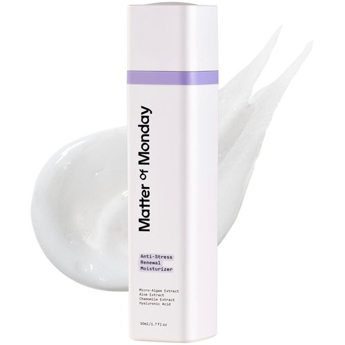 Matter of Monday Face Moisturizer - Hydrating Anti-Stress Renewal | Lightweight Formula for All Skin Types, 1.7 oz