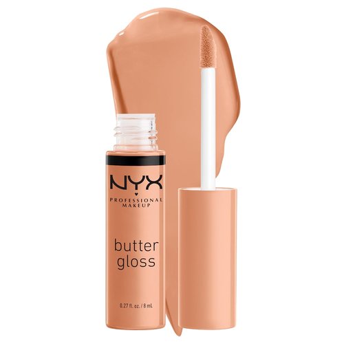 NYX Professional Makeup Butter Gloss - Non-Sticky Lip Gloss in Fortune Cookie (True Nude)