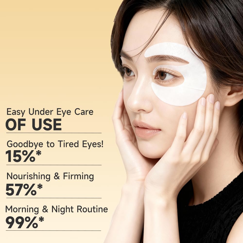 Skiennix 5% PDRN Under Eye Patches - 6-in-1 Bio-Collagen for Puffy Eyes & Dark Circles | 8 Pairs