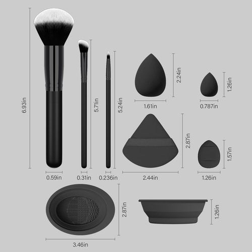 Koccido Makeup Brushes 26 Pcs Makeup Kit,Foundation Brush Eyeshadow Brush Make up Brushes Set