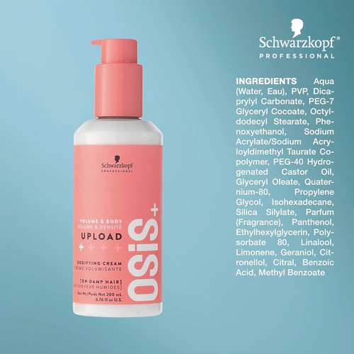 OSiS+ Upload Volume Cream - Lightweight Volumizing Treatment with Heat Protection | 5.1 oz
