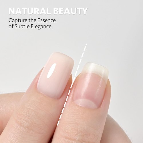 GAOY Nude Jelly Gel Nail Polish, 16ml Sheer Translucent Netural Soak Off Gel Polish, UV Light Cure for Nail Art DIY at Home, 2948 Sheer Opal