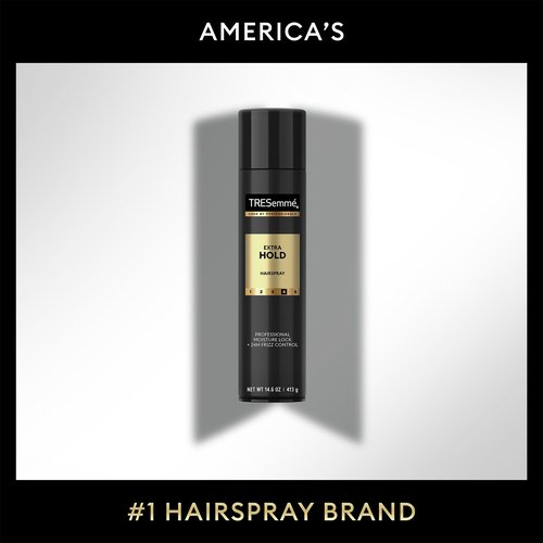 TRESemmé Hairspray, Extra Hold, 2-Pack, Moisturizing Hair Spray, 24H Frizz Control + Keratin Repair Mask (3 Piece Set)