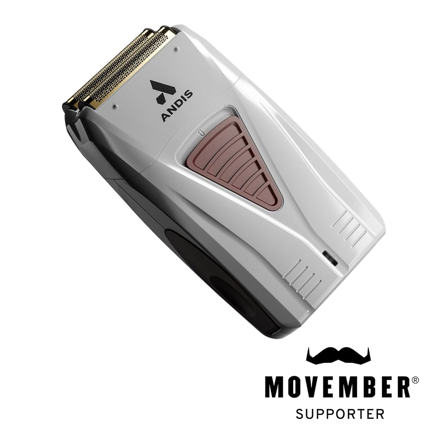 Andis TS-1 Pro Foil Lithium Titanium Shaver - Cord/Cordless, Smooth Shaving, Gray Finish