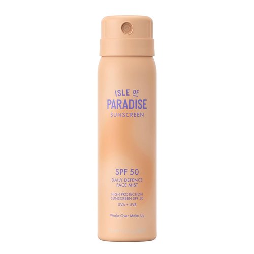 Isle Of Paradise Daily Defense Face Mist SPF 50 - Hydrating Sunscreen Spray for All Skin Types | 2 fl. oz