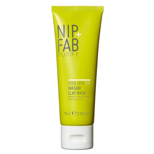 Nip+Fab Wasabi Clay Mask - Purifies Congested Pores with Kaolin Clay & BHA | 2.54 fl oz