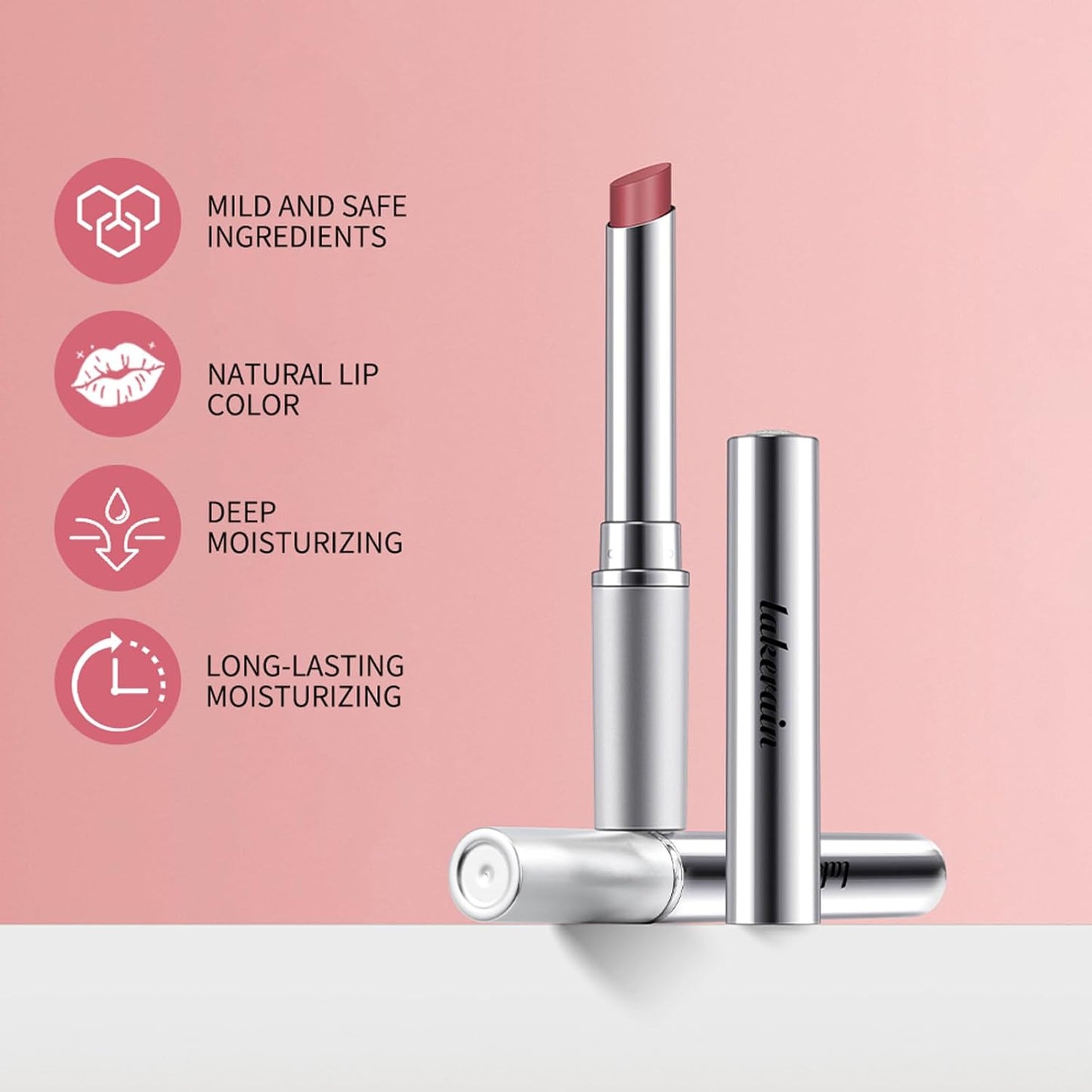 2PCS Honey Lipstick | Tinted Lip Balm for All Skin Tones - Hydrating & Nourishing Moisture (Pink)