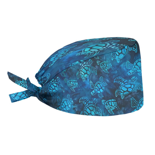 JEOCODY Sea Turtle Working Shower Cap Fashional Hat with Sweatband for Women/Men