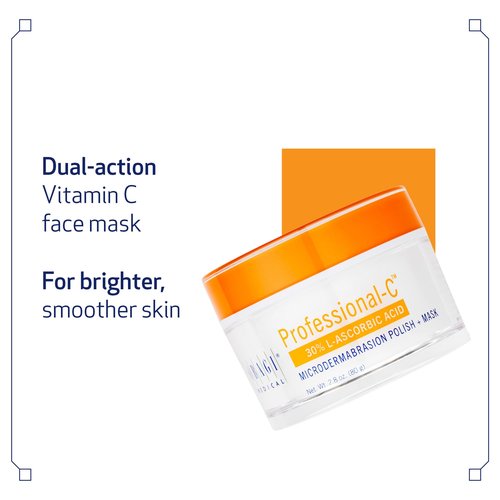 Obagi Professional-C Microdermabrasion Polish + Mask – Dual Action Vitamin C Face Mask that Exfoliates & Promotes Healthy Looking Skin – 2.8 oz