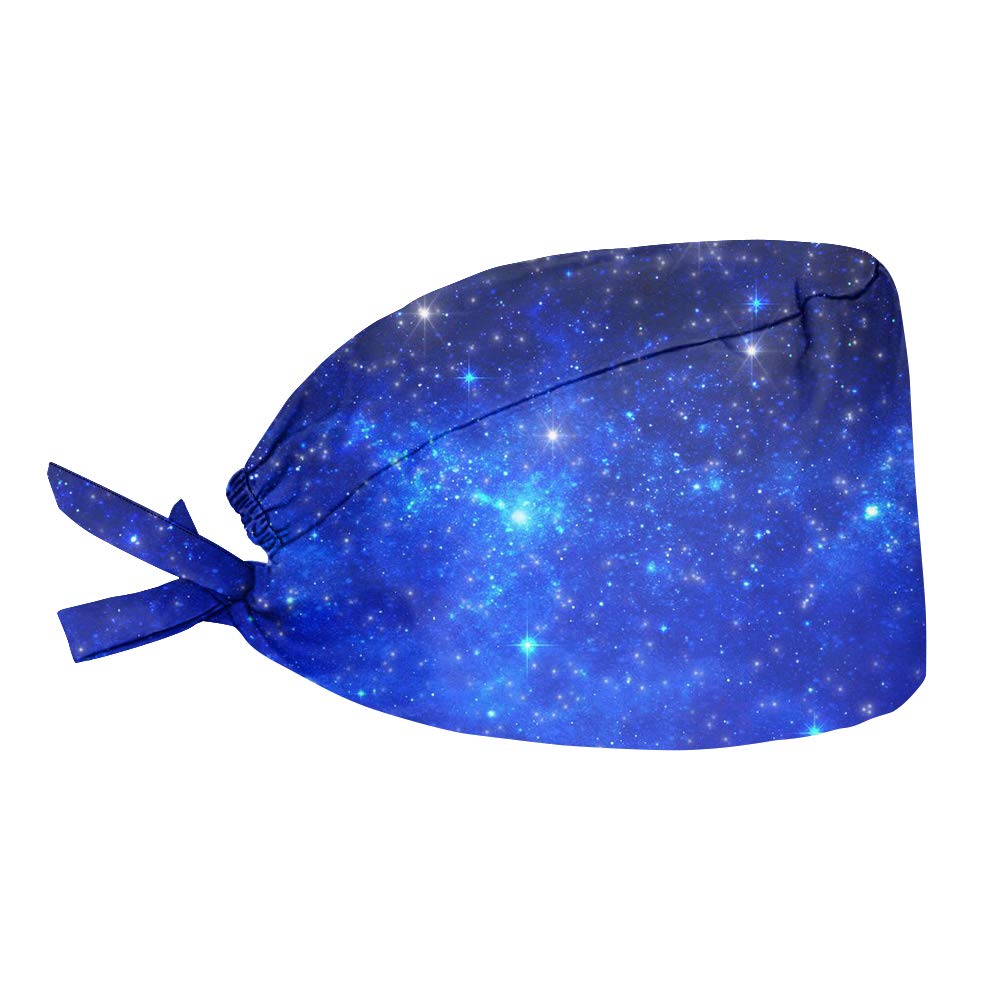 JEOCODY Galaxy Stars Caps Fashional Cap Adjustable Hat with Sweatband for Women Men