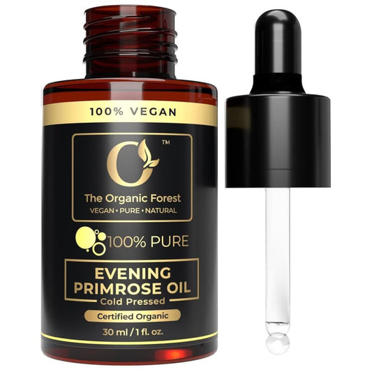 USDA Organic Evening Primrose Oil - 100% Pure & Natural Primrose Oil for Skin & Face - Liquid Carrier Oil for Essential Oils Mixing - Perfect Oil Control Face Moisturizer