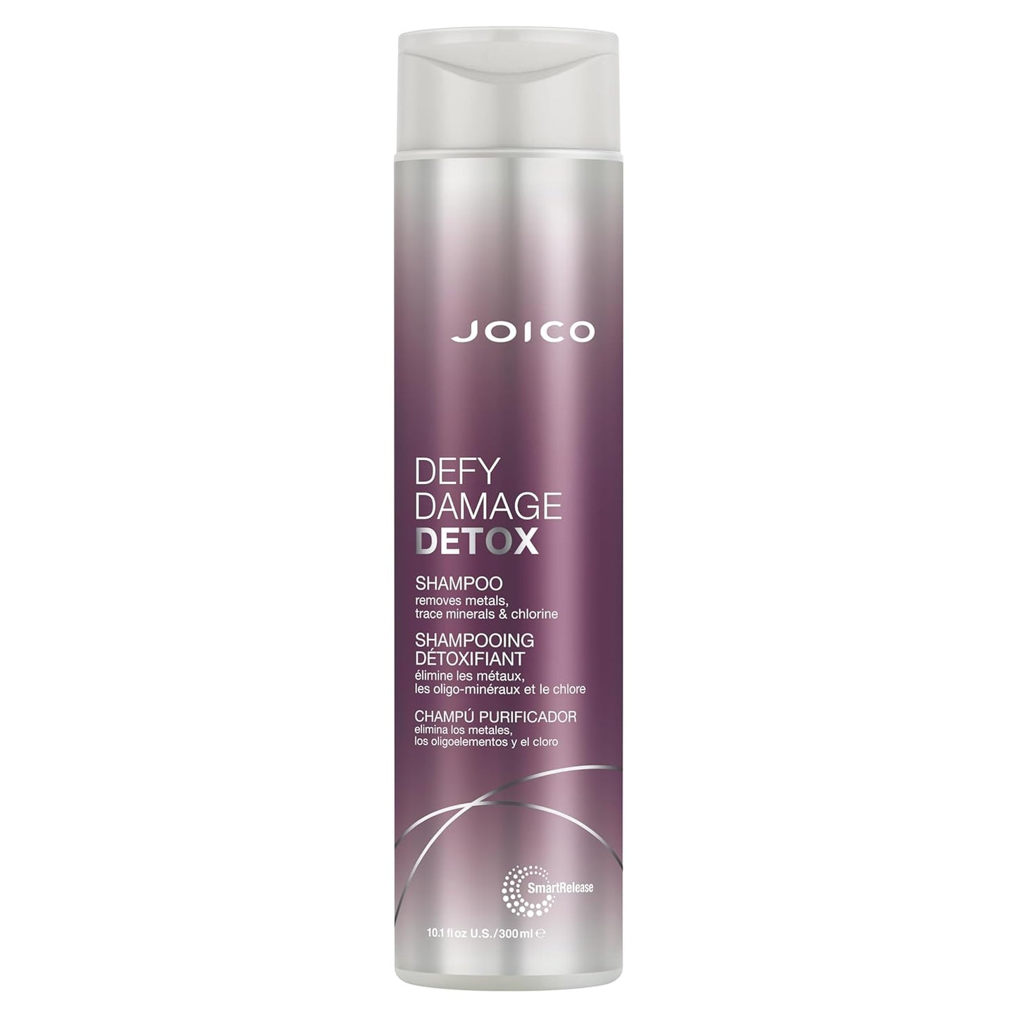 Joico Defy Damage Detox Shampoo - Removes Chlorine & Hard Water Residue | Strengthens Hair Color | Vegan & Sulfate-Free