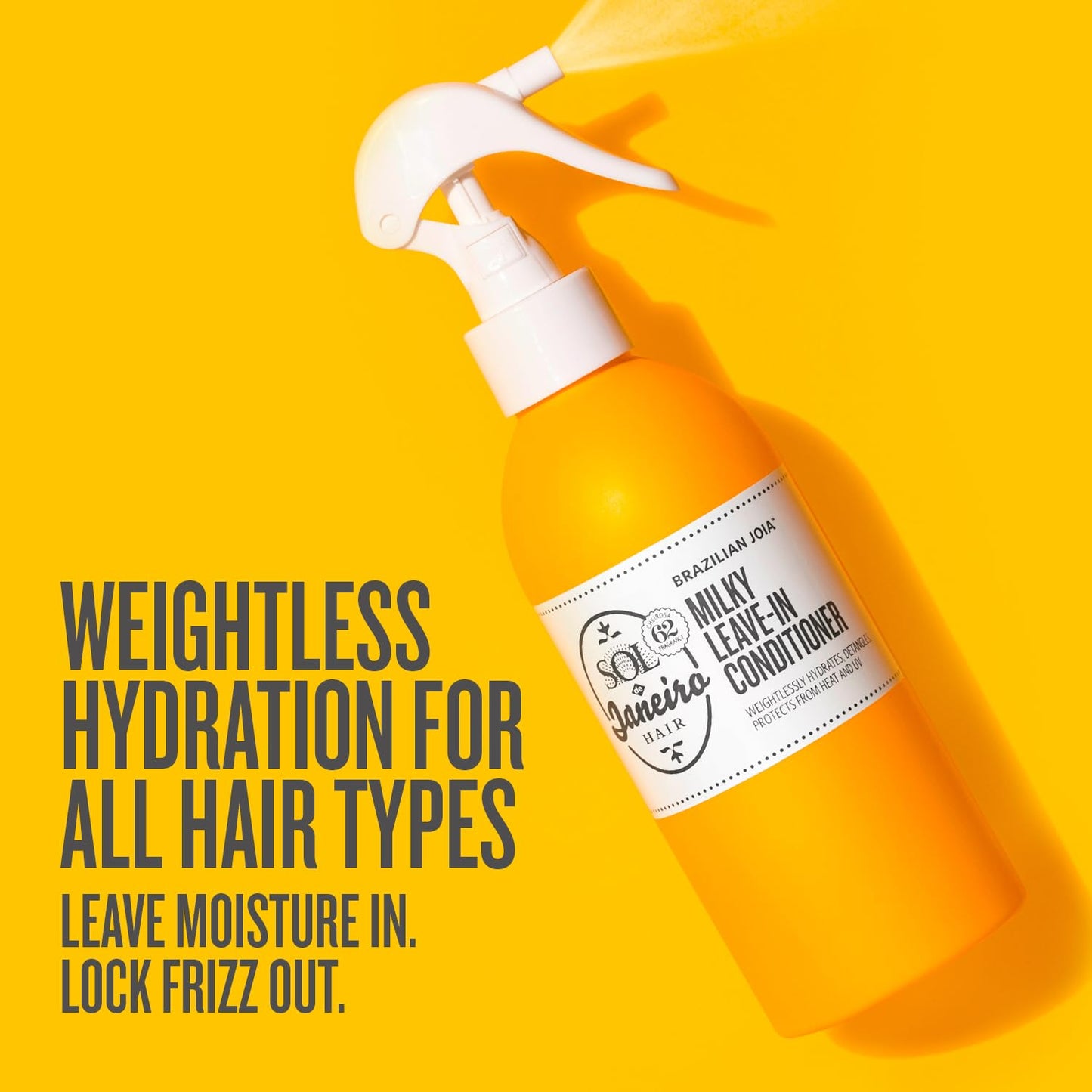 Sol de Janeiro Brazilian Milky Leave-In Conditioner - Frizz Control & Detangling Spray | Heat Protection