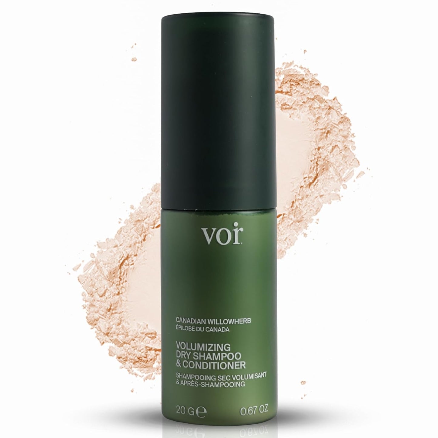 Voir Haircare Volumizing Dry Shampoo & Conditioner - Organic Powder with Willowherb & Green Tea | Travel Size 0.67 oz