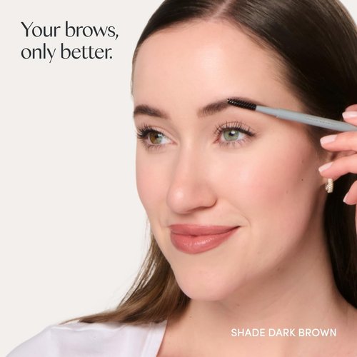 Ravie Beauty Easy Everyday™ Brow Pencil - Smudge-Proof, Hair-Like Strokes, 1.2mm Precision Tip | Vegan Dark Brown