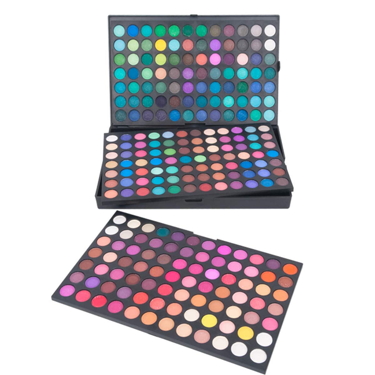 Pure Vie Professional 252 Colors Highlight Eyeshadow Palette Makeup Contouring Kit - Highly Pigmented Nudes Warm Natural Matte Shimmer Cosmetic Eye Shadows Pallet Powder Palette