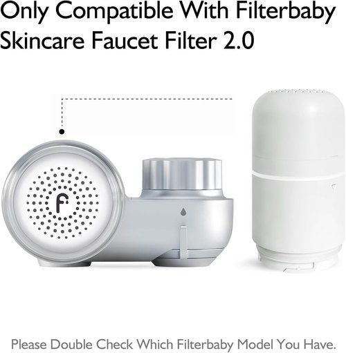 Filterbaby Skincare Filter 2.0 Replacement Cartridge - 99.9% Chlorine Removal | Compatible with Filterbaby 2.0
