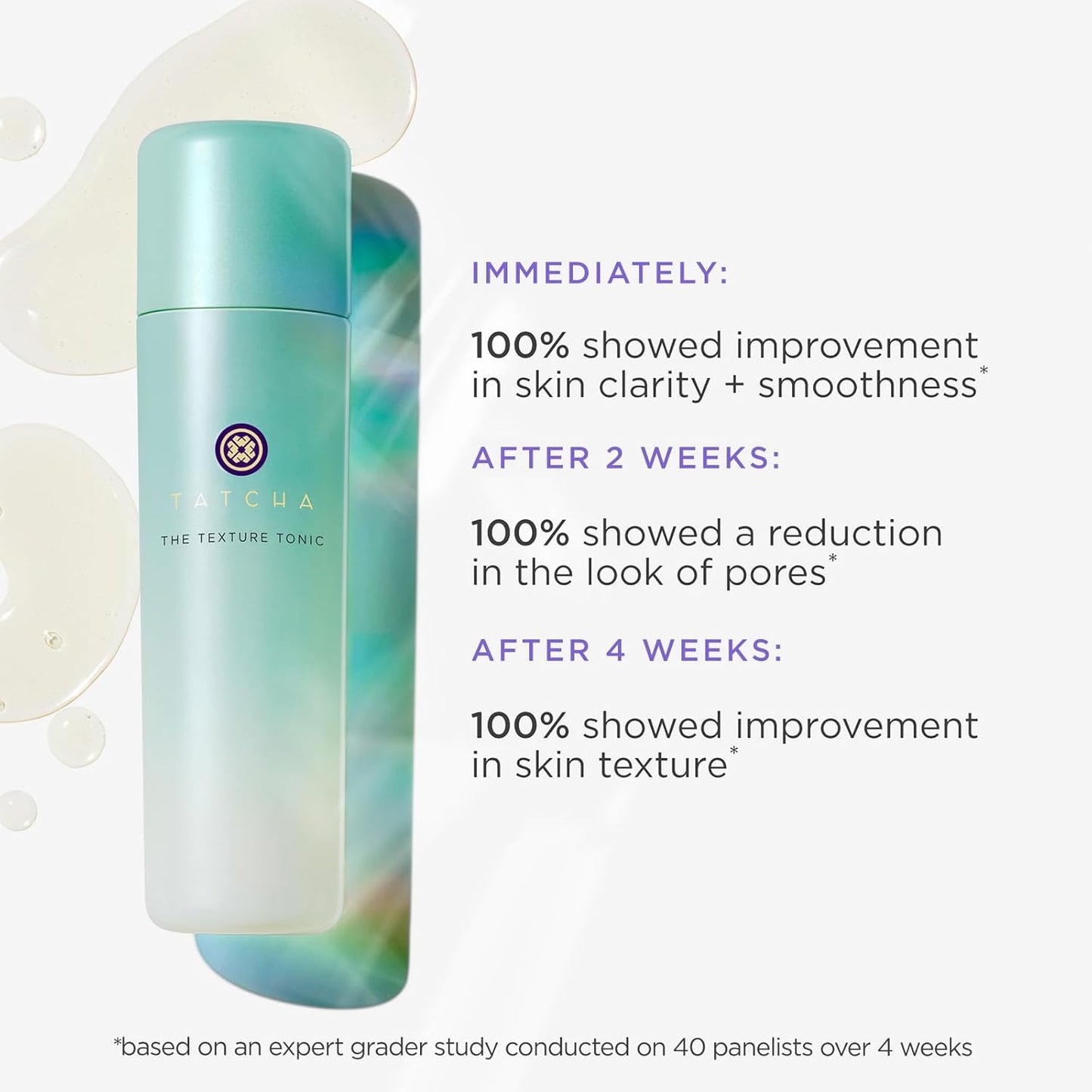TATCHA The Texture Tonic - Liquid Exfoliating Treatment for Smooth Skin | 150 ml | 5.0 fl. Oz
