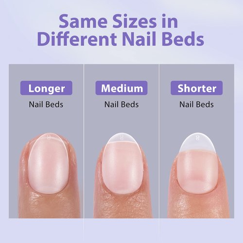 Extra Short Almond Nail Tips - BTArtbox Clear Gel Nail Tips Natural with Tip Primer Cover, Pre-shaped Full Matte Oval Gel Press On Nails Clear Soft Fake Nails for Daily Nail Art