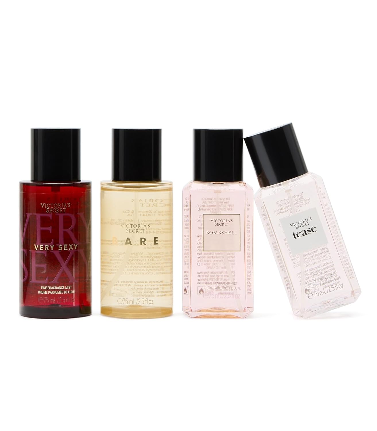 Victoria's Secret Mini Fragrance Mist Gift Set - 4 Assorted Scents for a Luxurious Experience